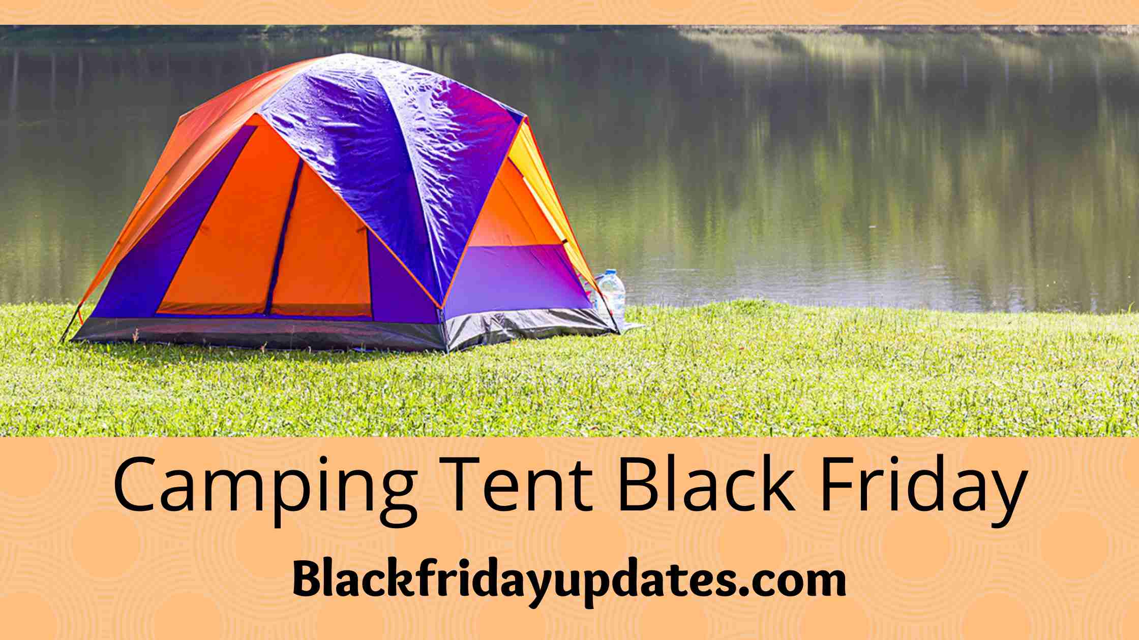 camping tent Black Friday banner image