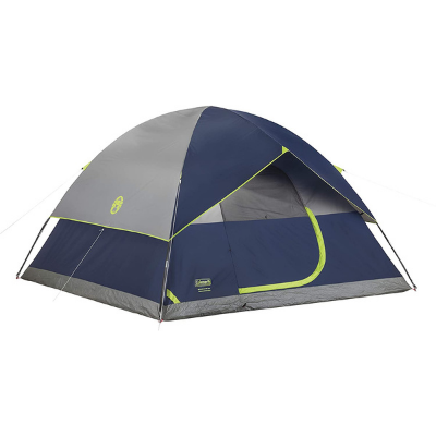 coleman sundome tent blue and gray
