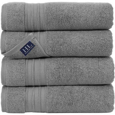 Hammam Linen 4 Piece Set Bath Towels 